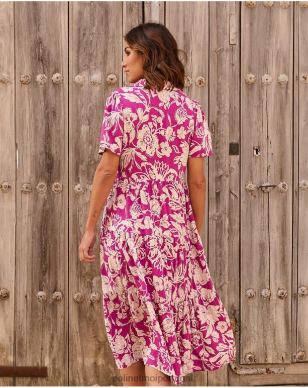 vestido longo silva Polin et moi JV4FH77 roupas beringela