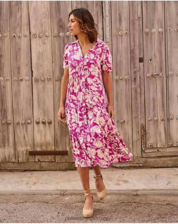 vestido longo silva Polin et moi JV4FH77 roupas beringela